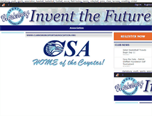 Tablet Screenshot of csasports.org
